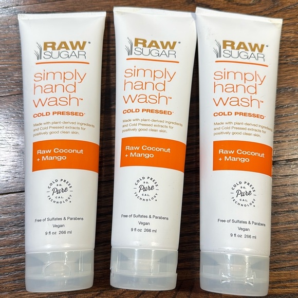 Raw Sugar cold pressed hand wash raw coconut and mango - Picture 1 of 2